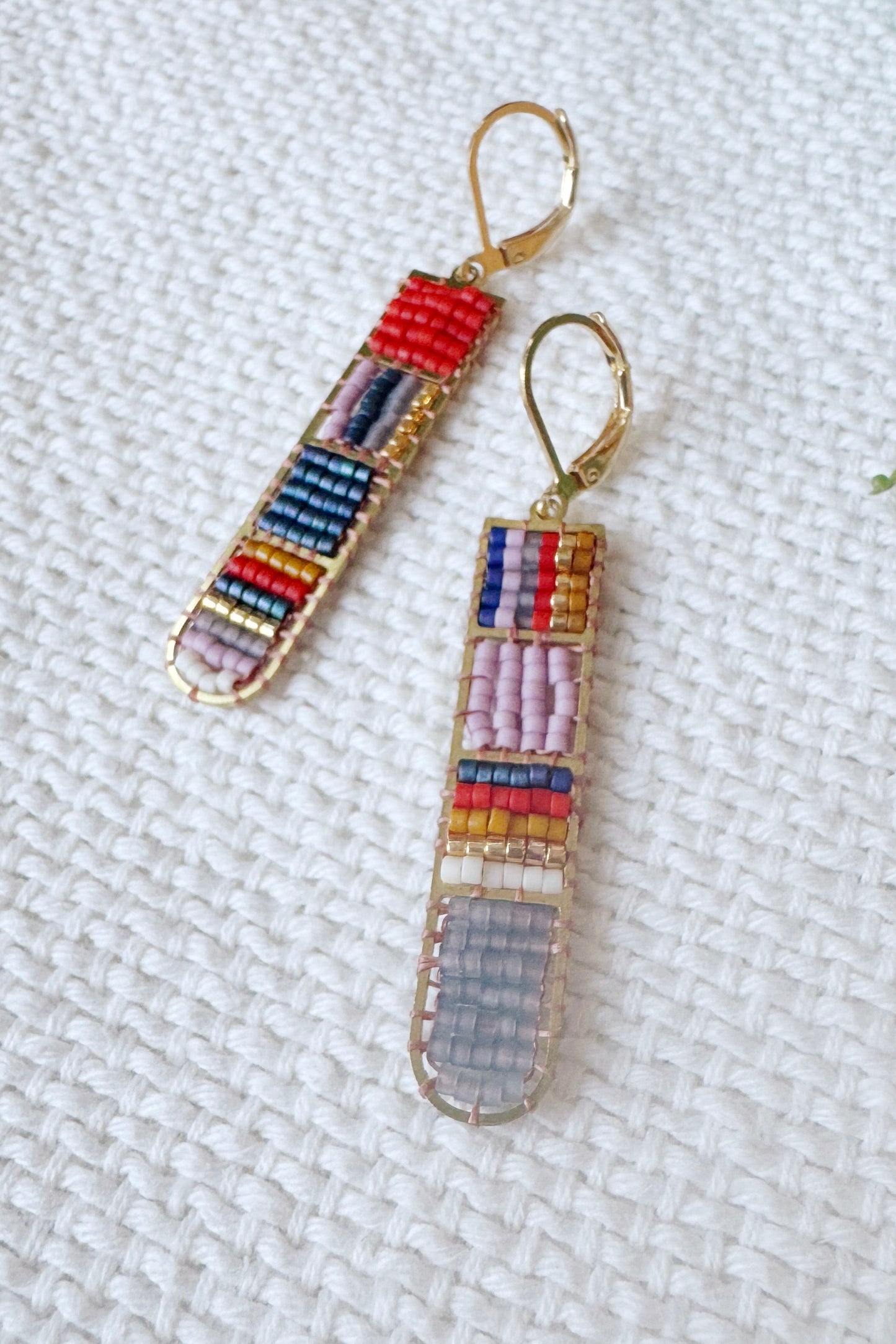 Ladder Beaded Earrings