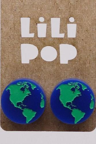 Lili1050 Earth & Moon Earrings