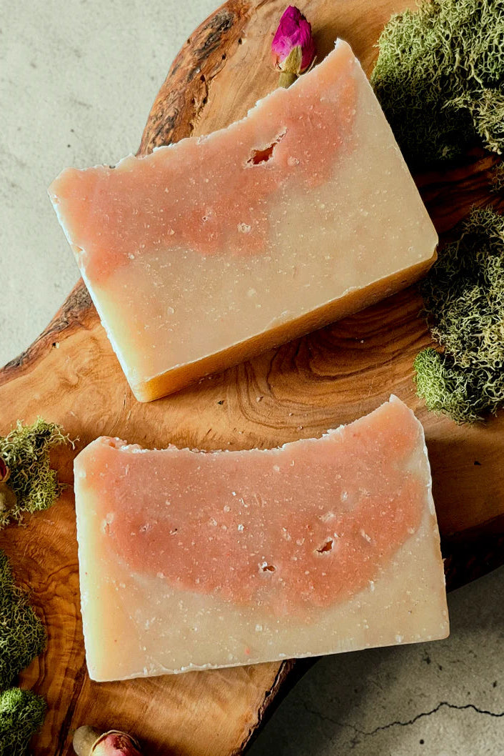 Rose Quartz Soap | Helichrysum & Pink Grapefruit