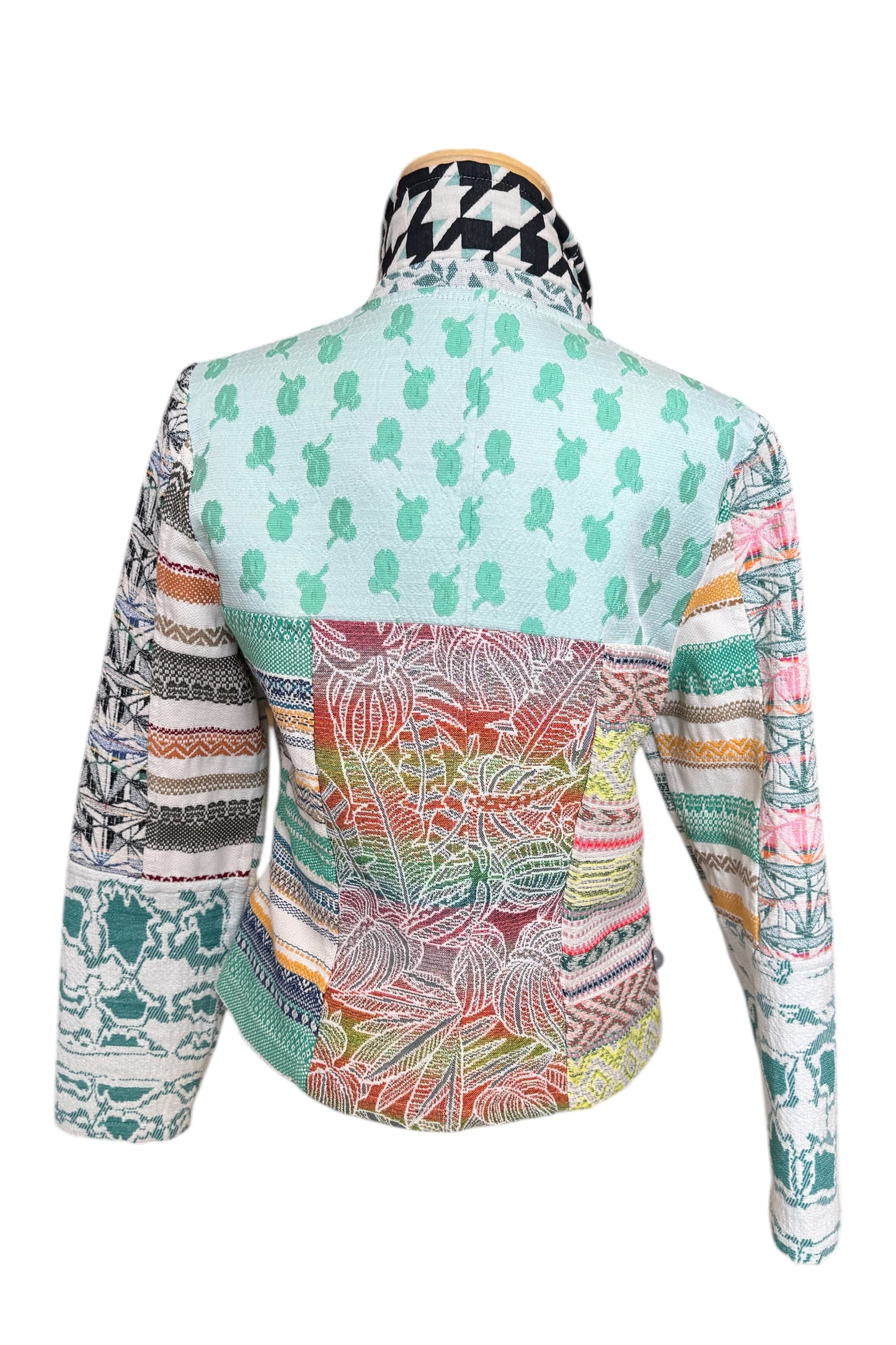 Mosaique OOAK Reversible Jacket Size 10 Neons Green