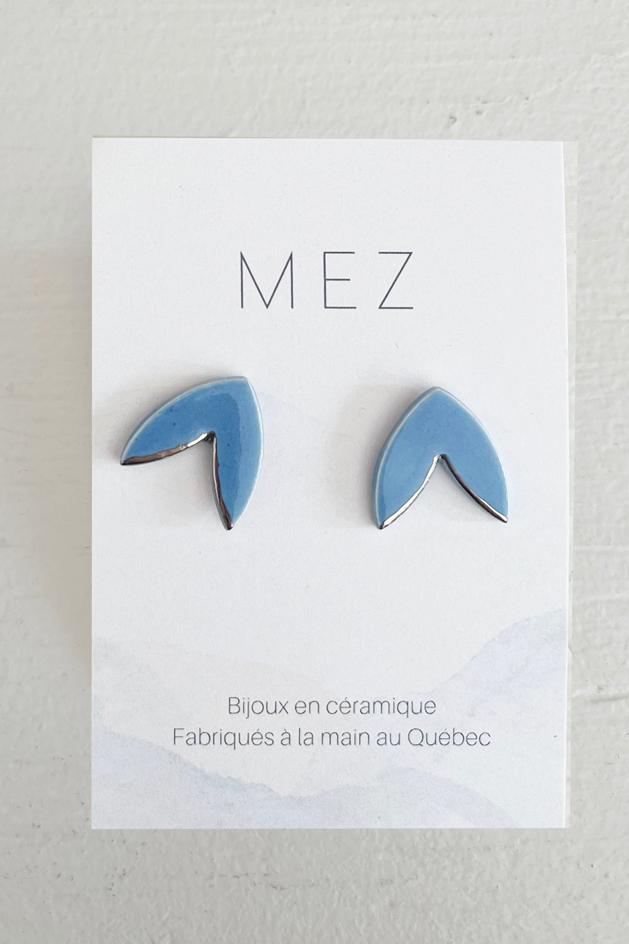 Blue Wing Arrow Studs