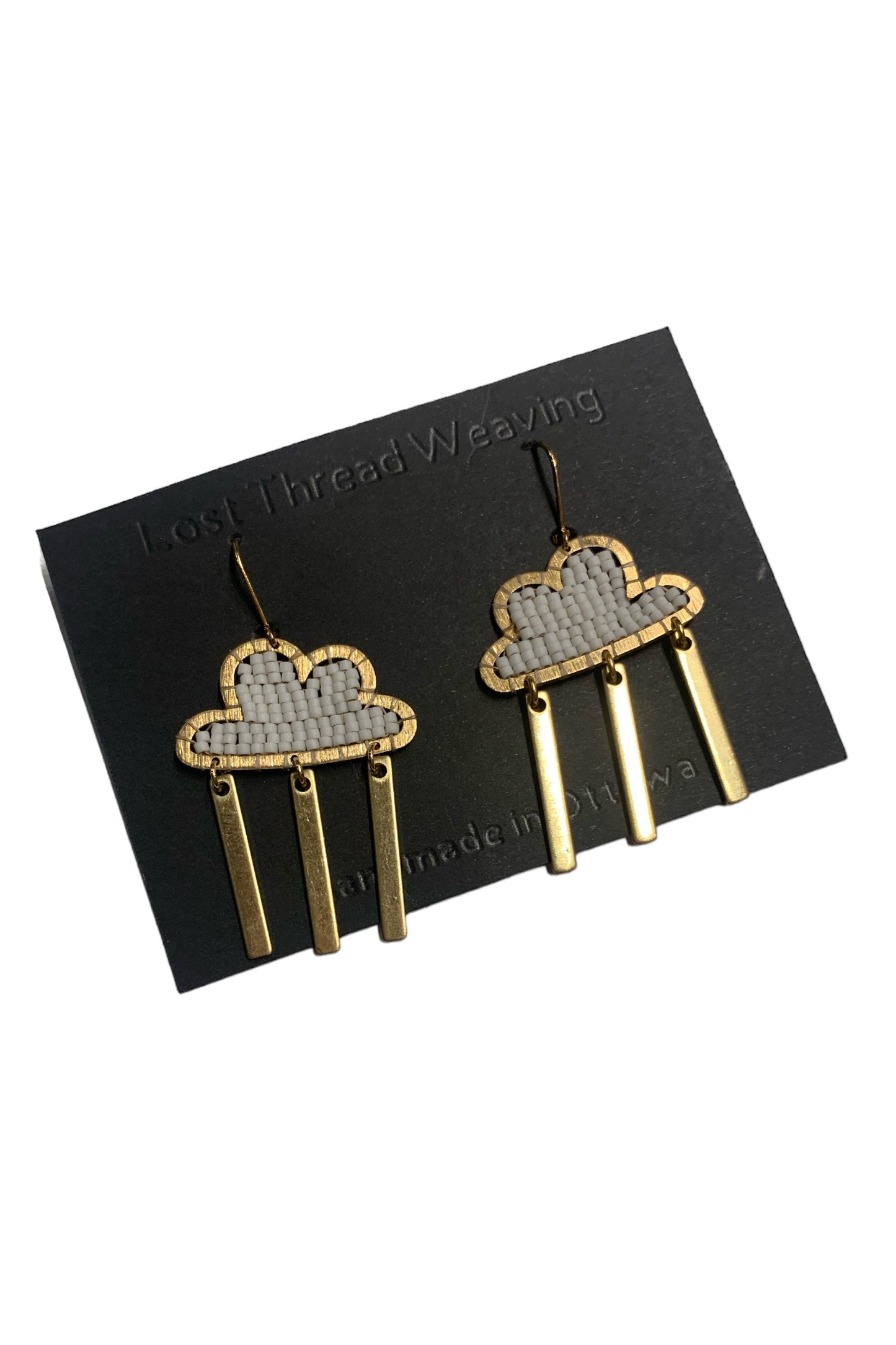 Large Stormy Cloud Earrings