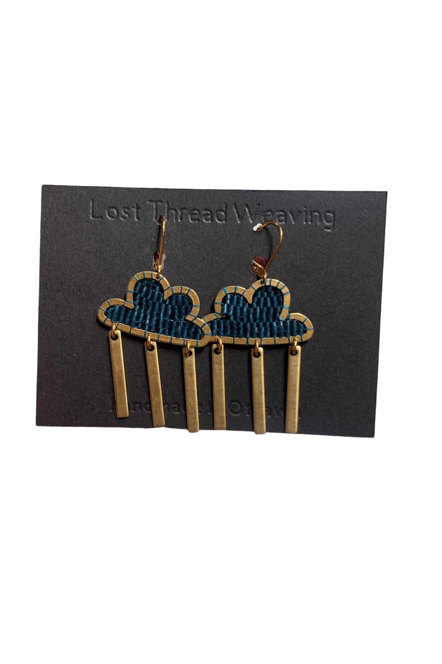 Large Stormy Cloud Earrings