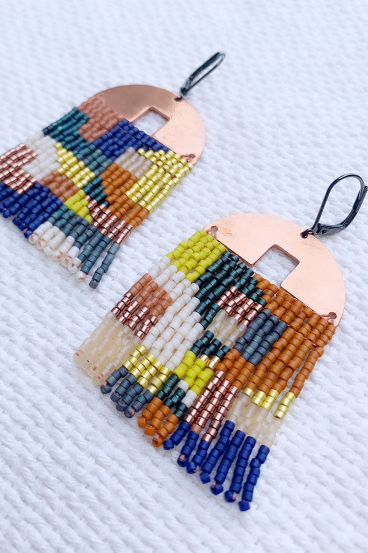 Copper Top Abstract Colour Block