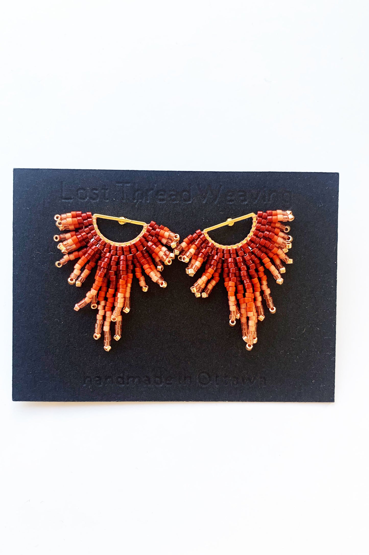 Zelda Beaded Fringe Stud Earrings - MADE TO ORDER