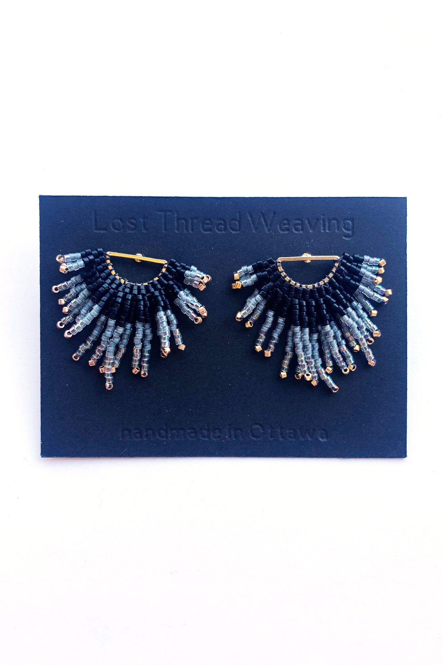 Zelda Beaded Fringe Stud Earrings - MADE TO ORDER