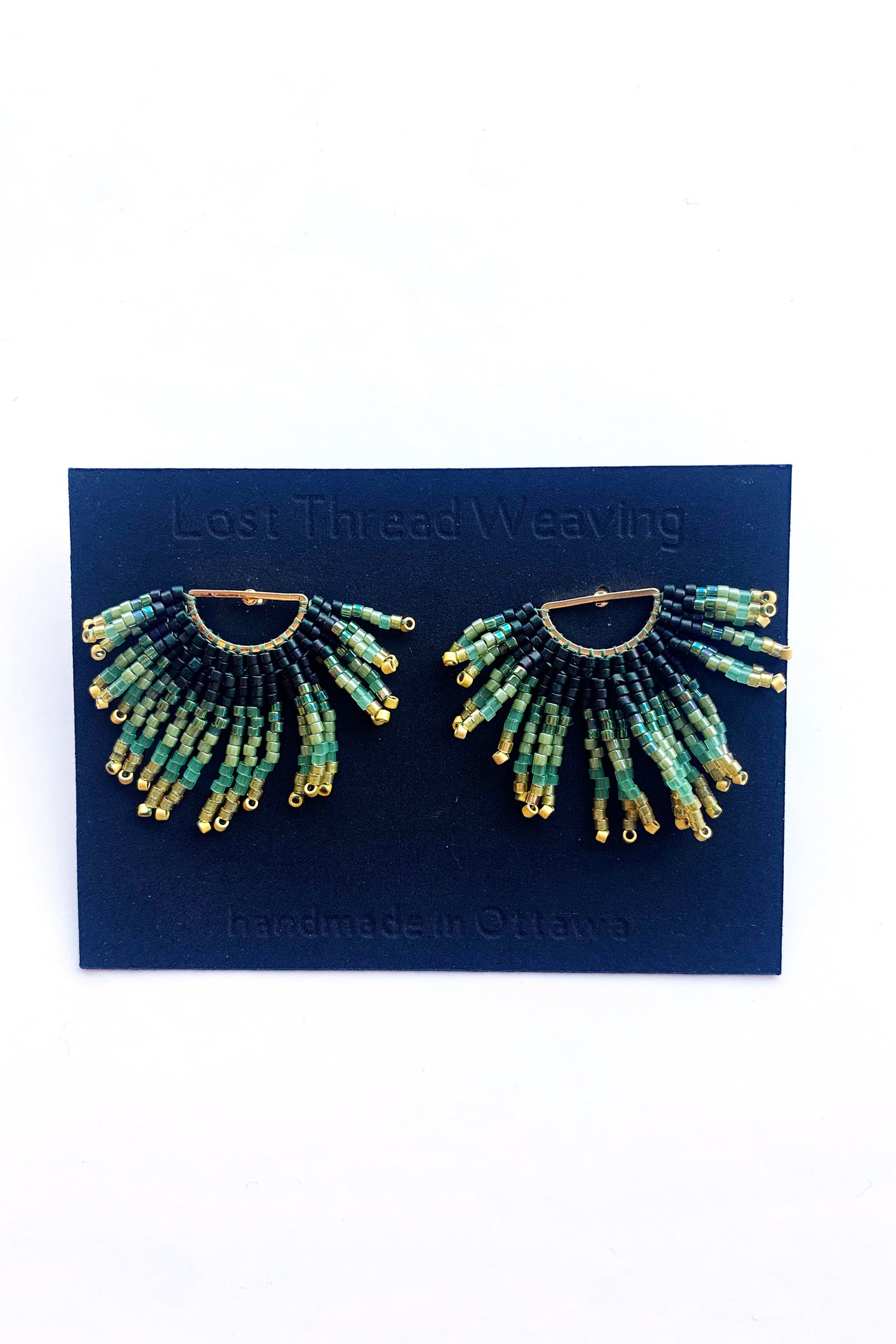 Zelda Beaded Fringe Stud Earrings - MADE TO ORDER