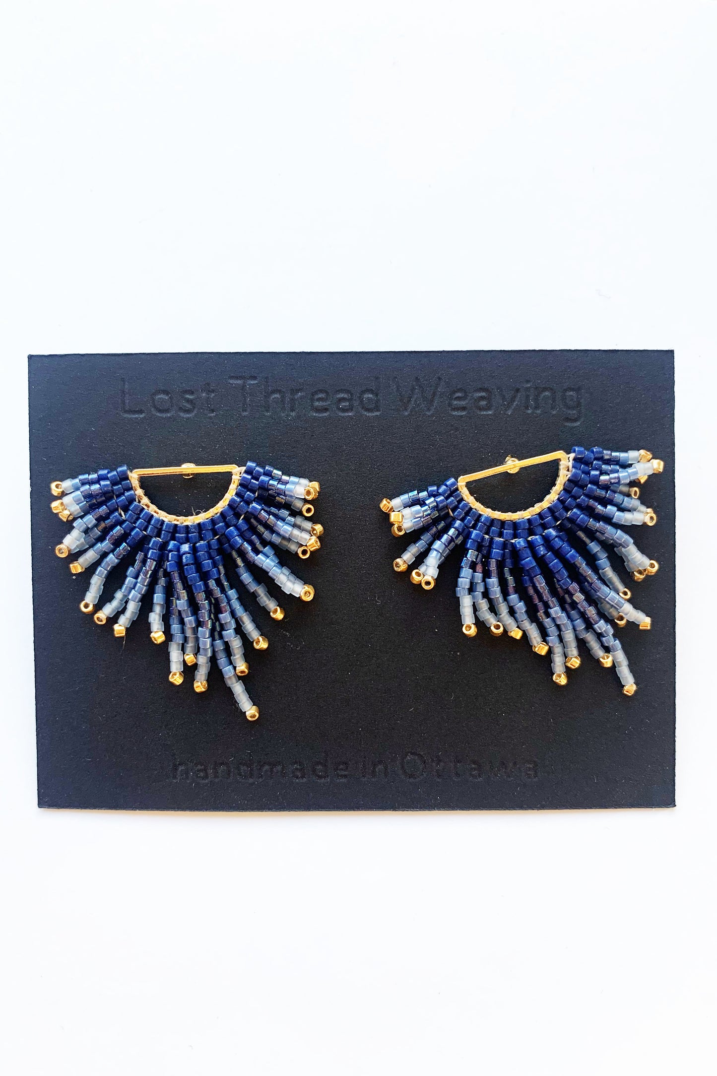 Zelda Beaded Fringe Stud Earrings - MADE TO ORDER