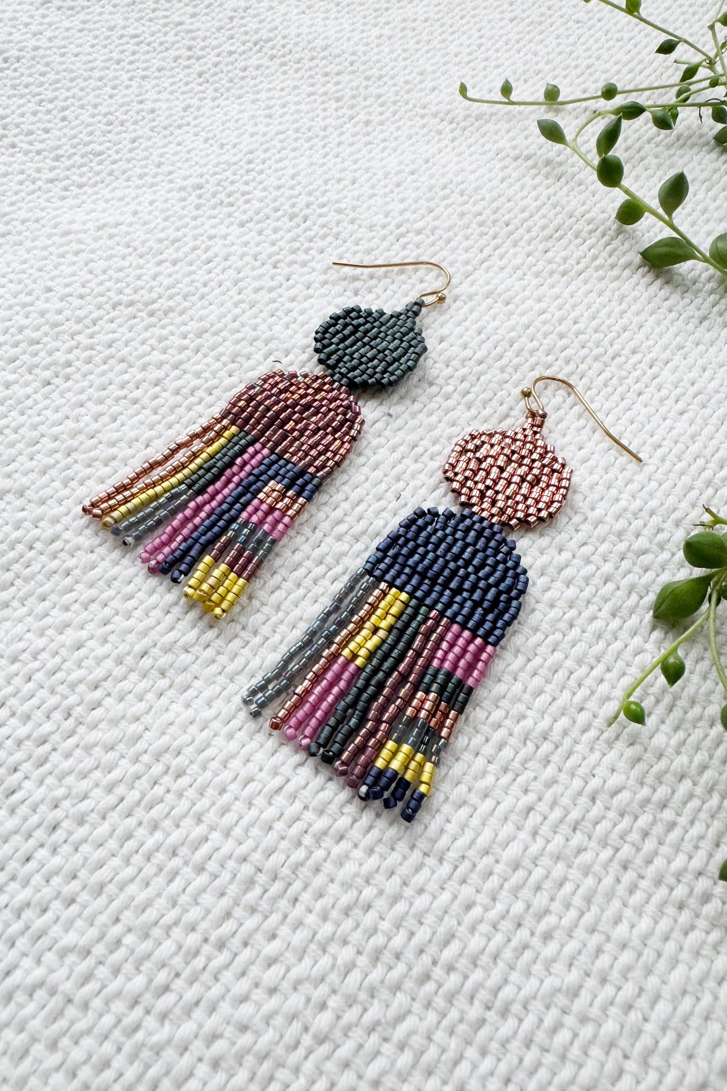 Colour Pop Beaded Shape Earrings