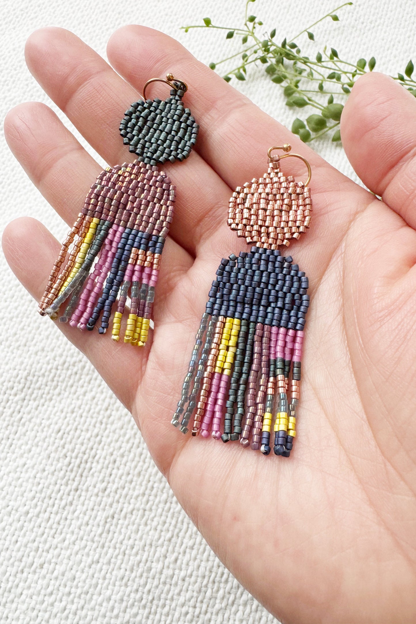 Colour Pop Beaded Shape Earrings