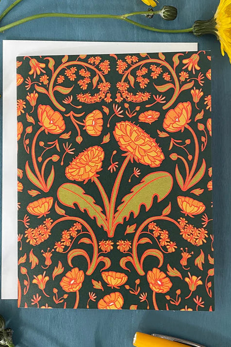 Dandelion Floral Card (8 Box Set)