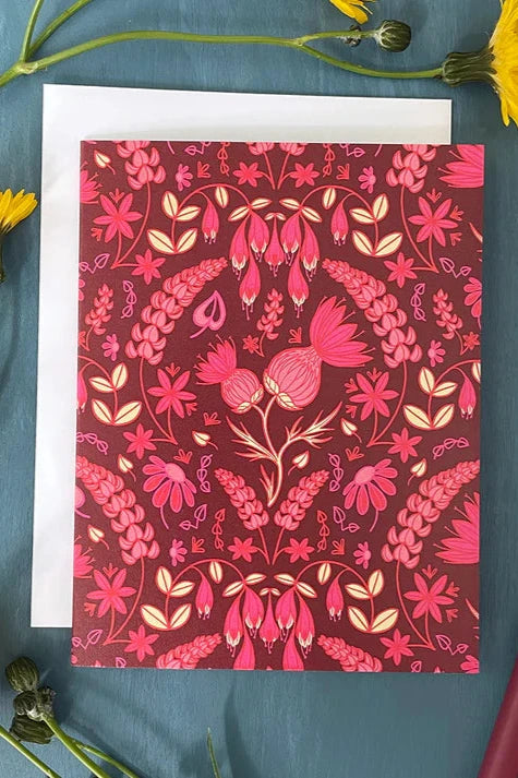 Thistle Floral Card (8 Box Set)