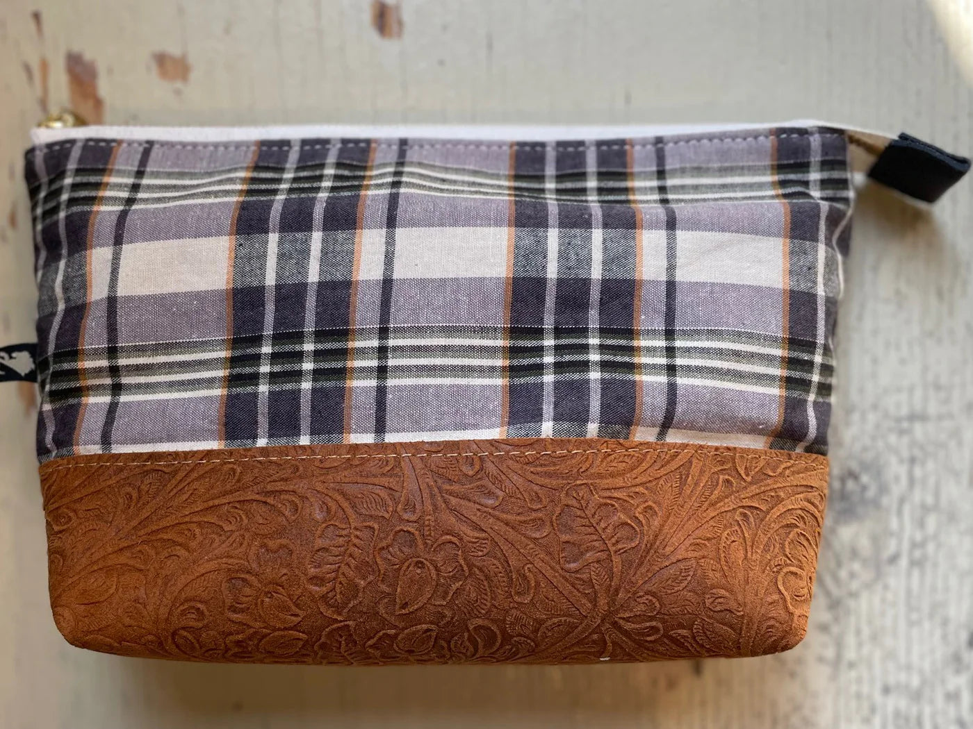La Trousse - Leather and Fabric Pouch