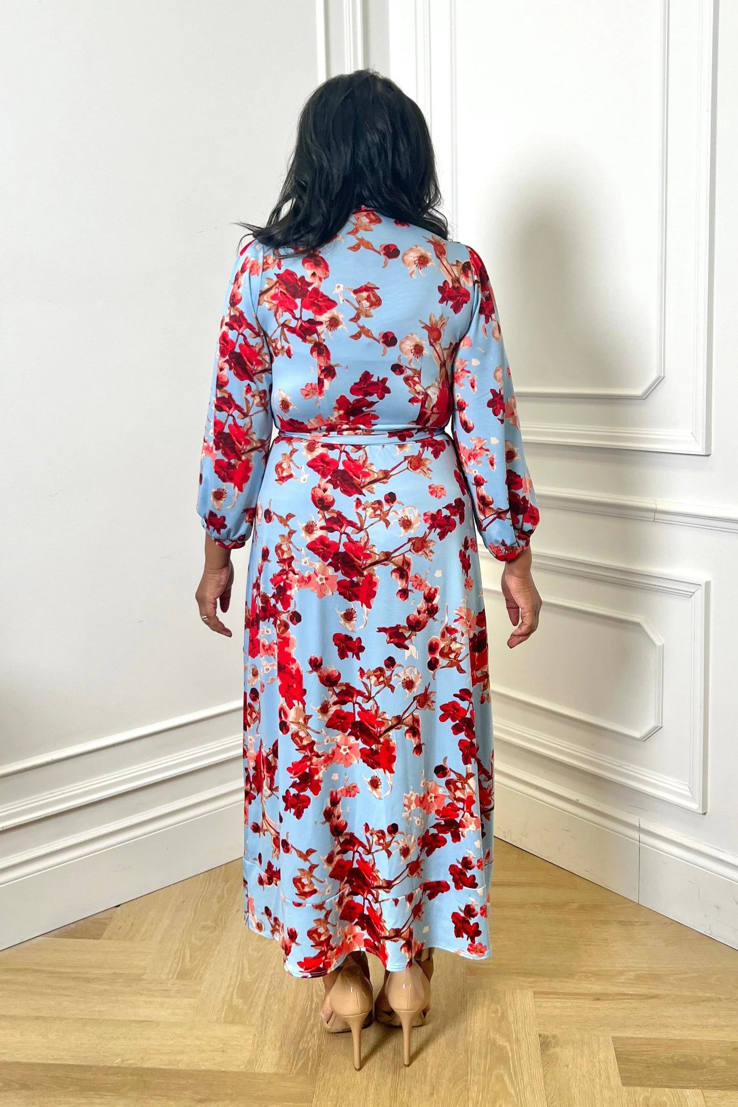 Cherry Blossom Wrap Dress