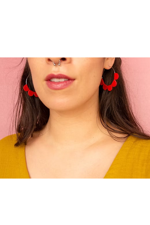 Daisy Hoop Earrings