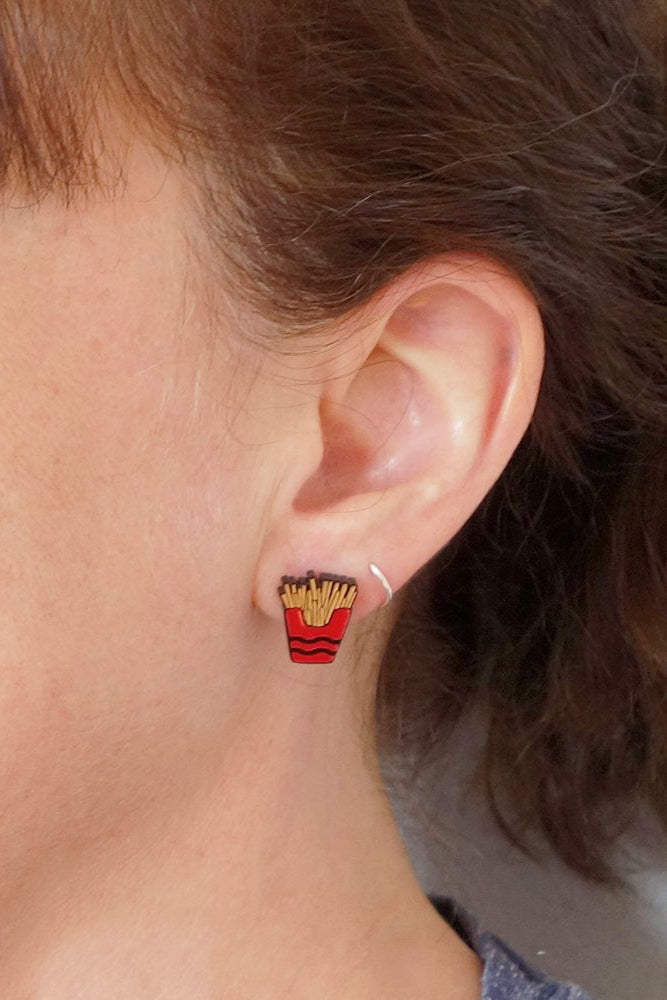 Lili1027 Burger Trio Studs