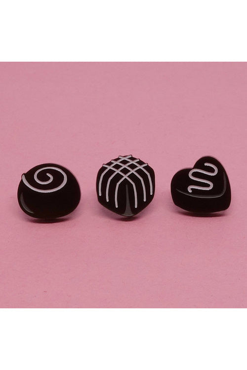 Lili0819 Chocolate Stud Earrings