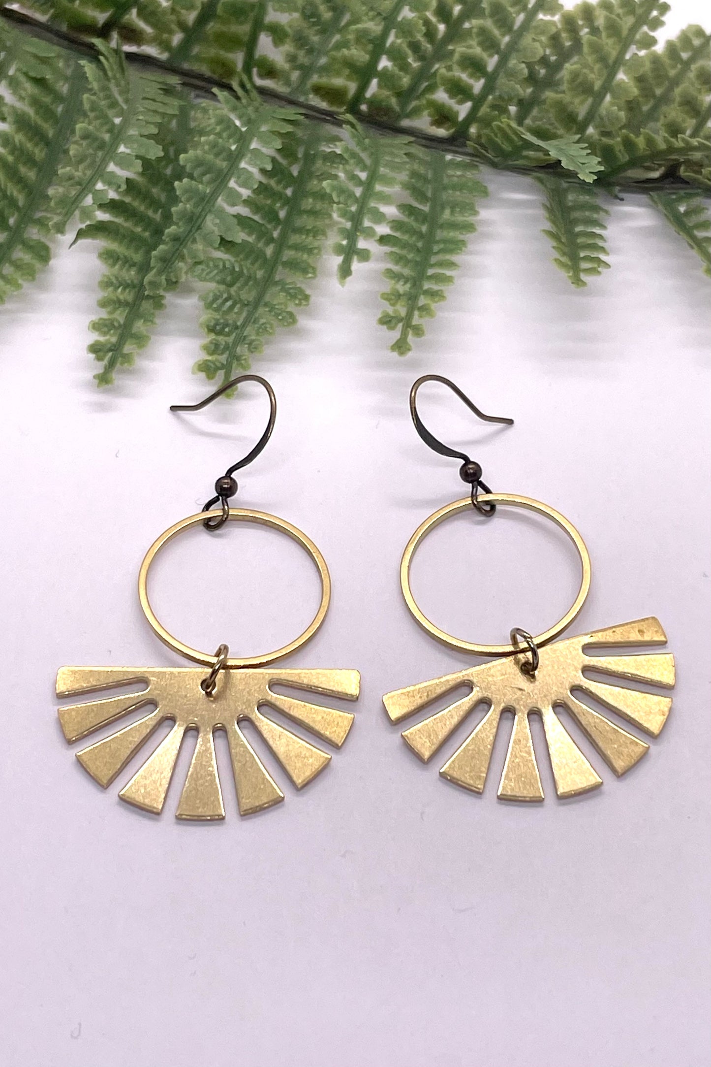 Nona Brass Earrings