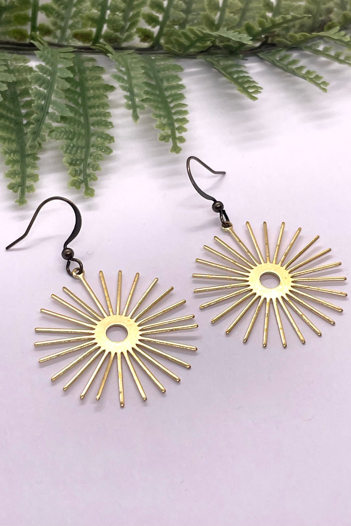 Camilla Short Brass Earrings