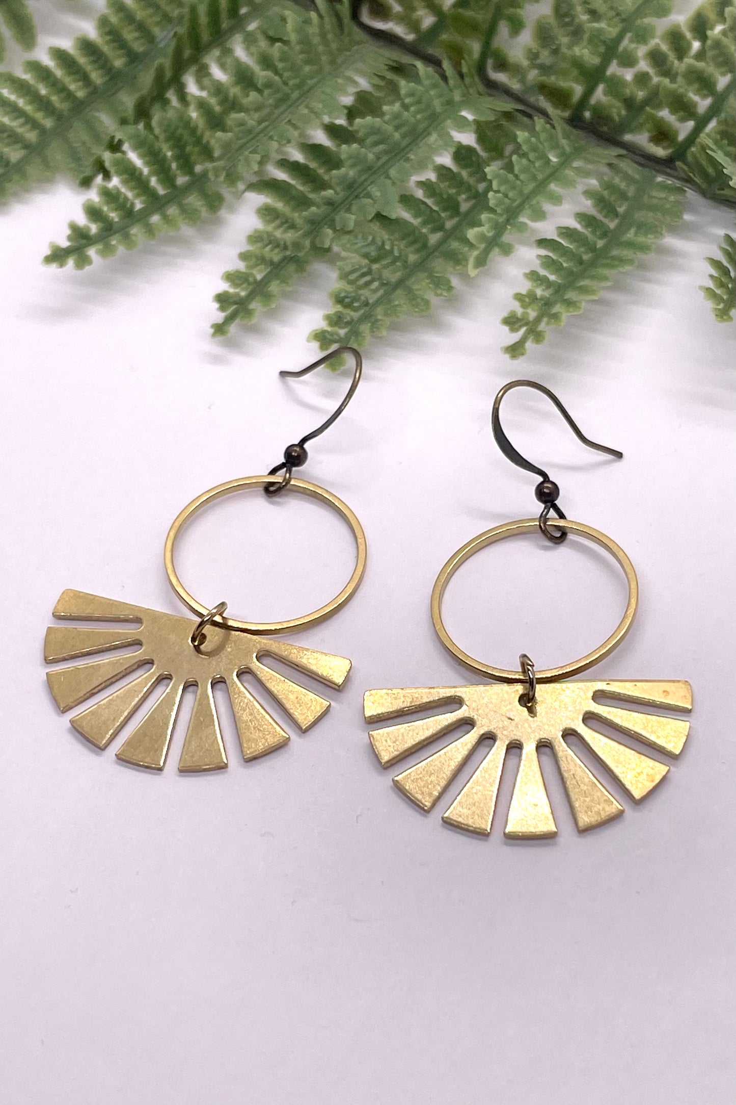 Nona Brass Earrings