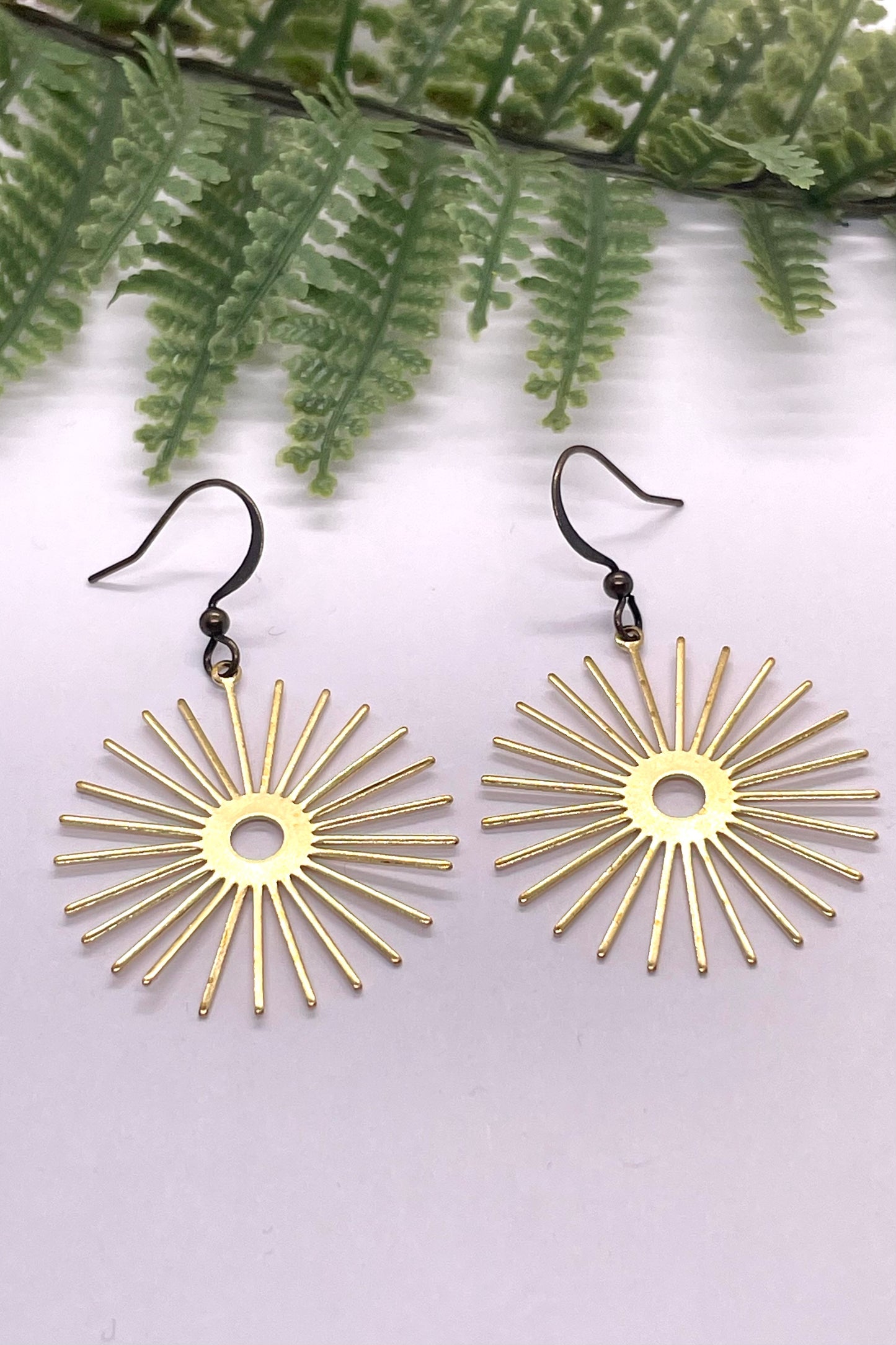 Camilla Short Brass Earrings