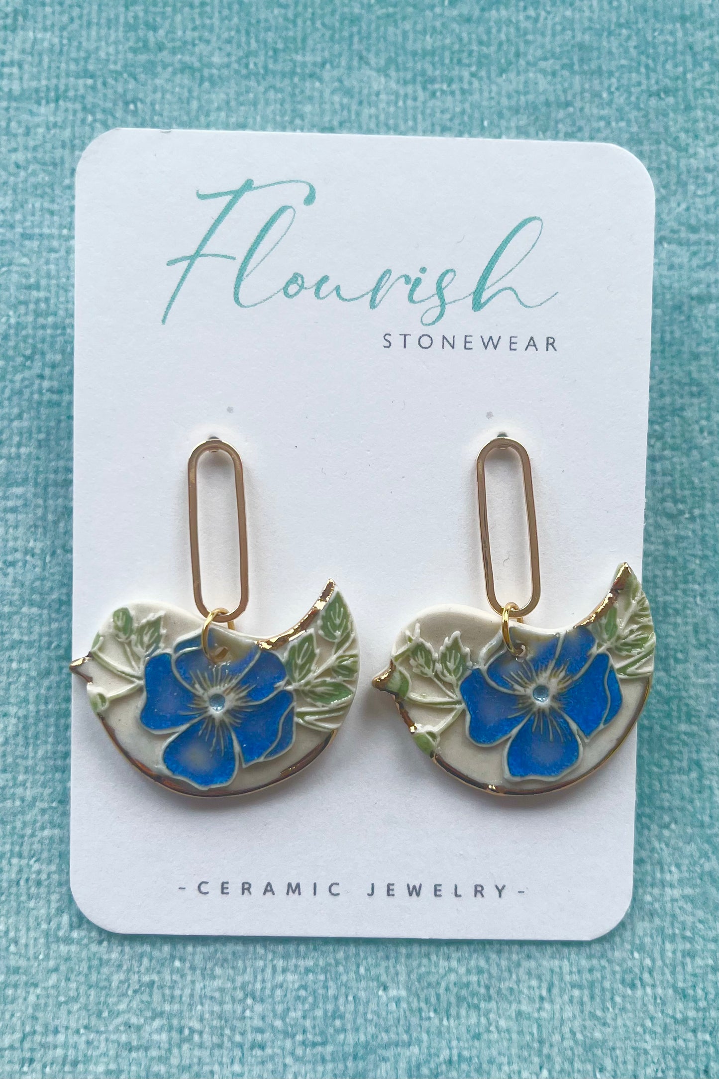 Whimsical Bird Dangle Earrings