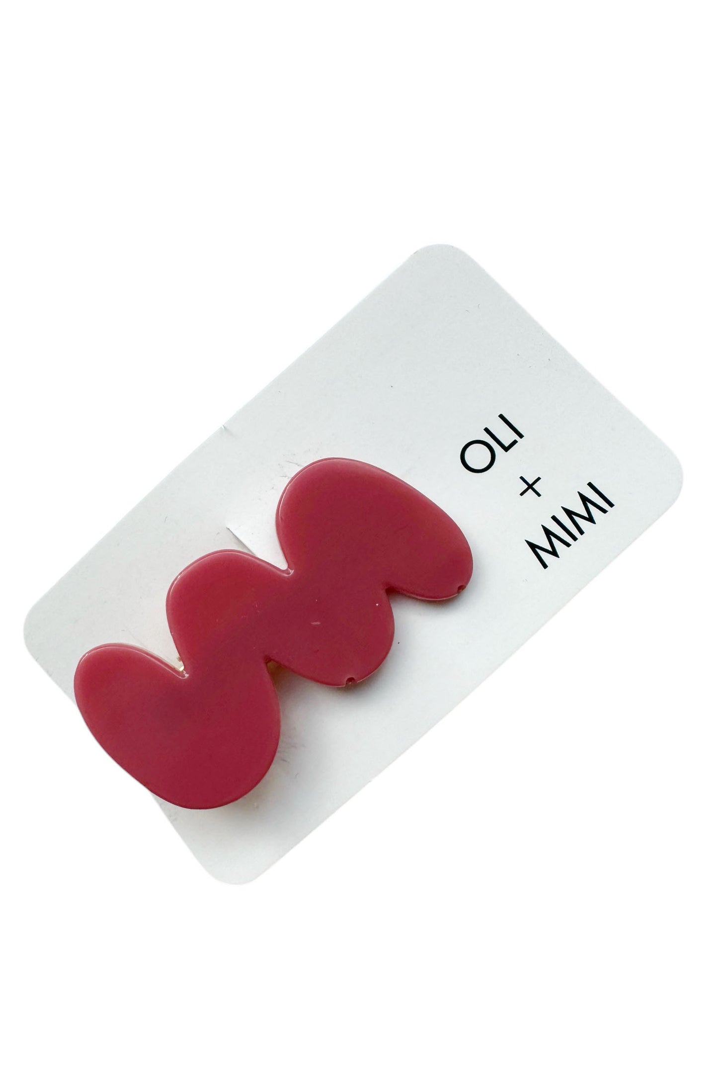 Resin Hair Clips - SQUIGGLE