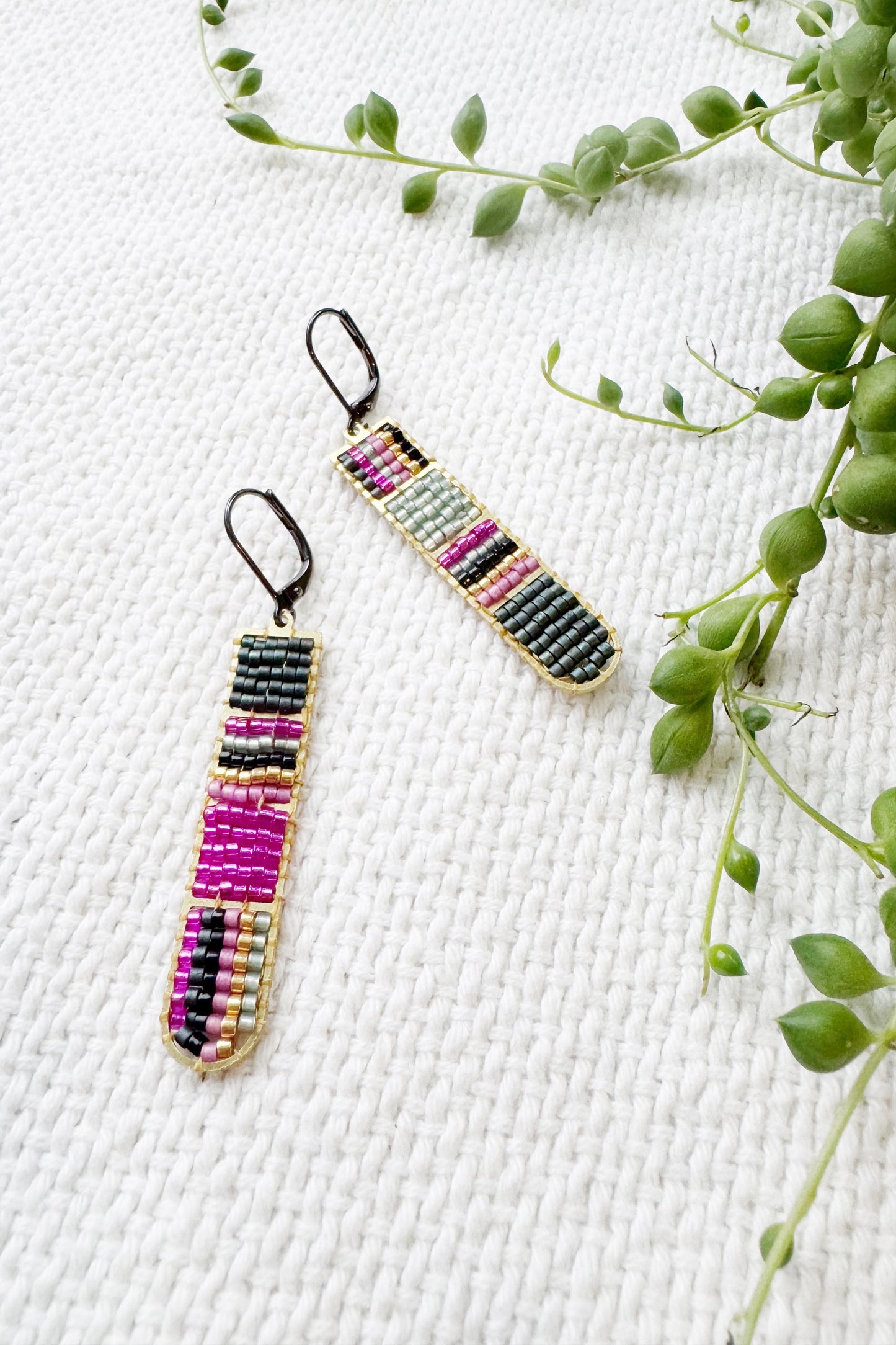 Ladder Beaded Earrings