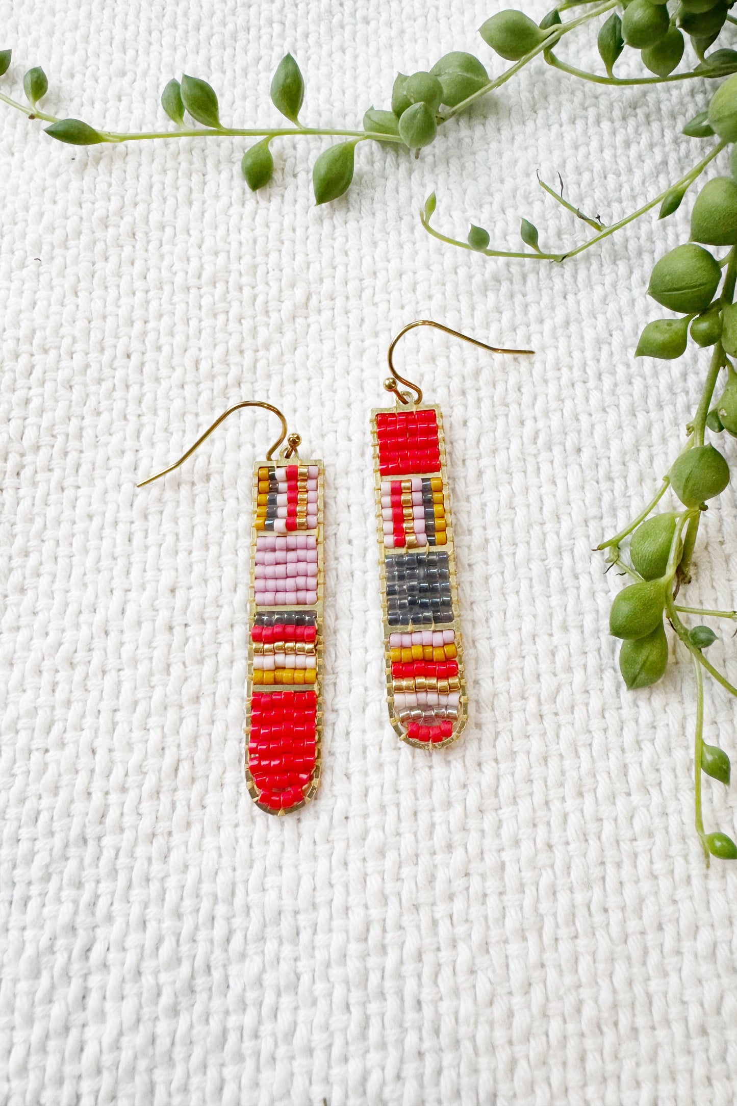 Ladder Beaded Earrings