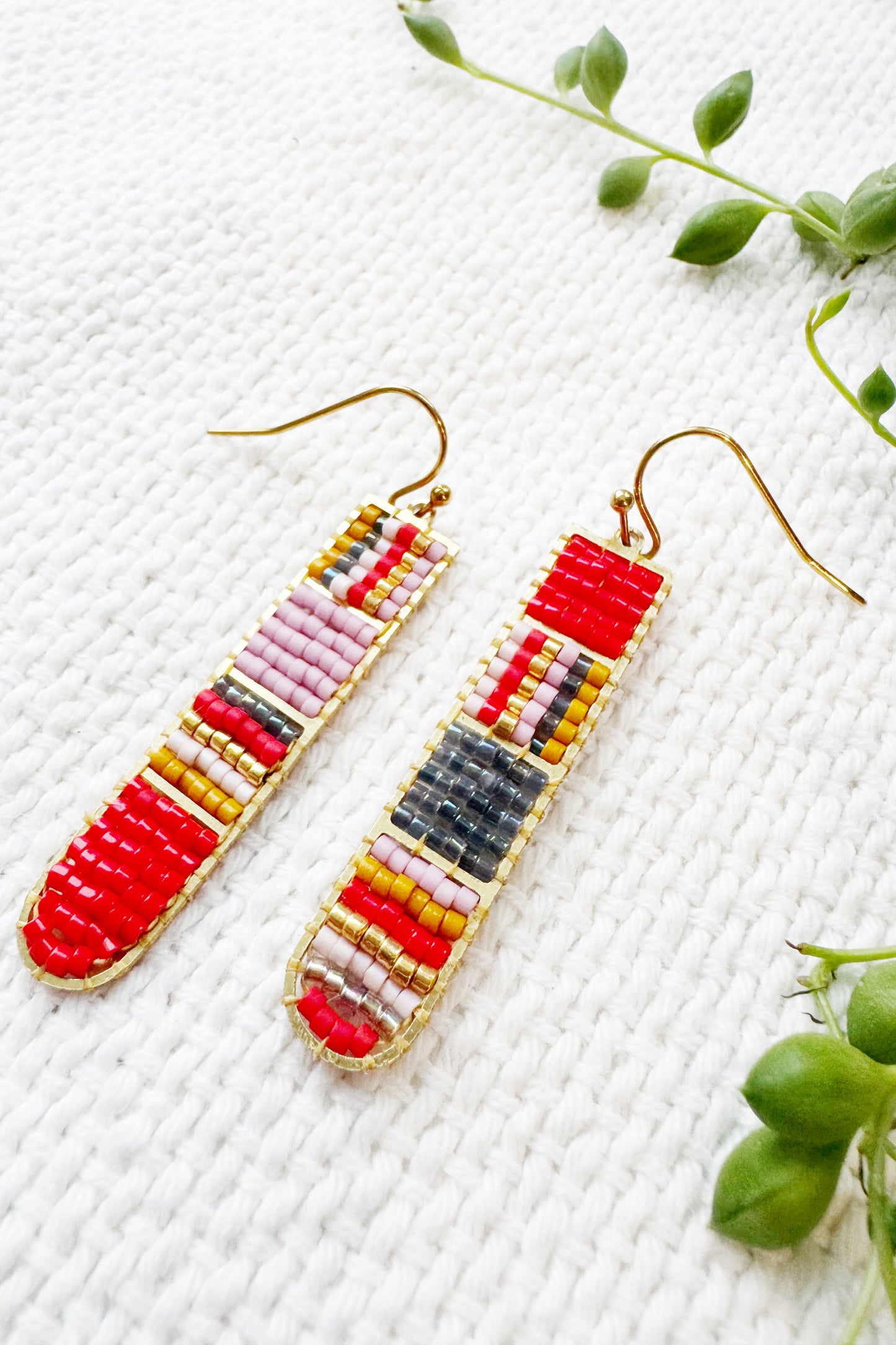 Ladder Beaded Earrings