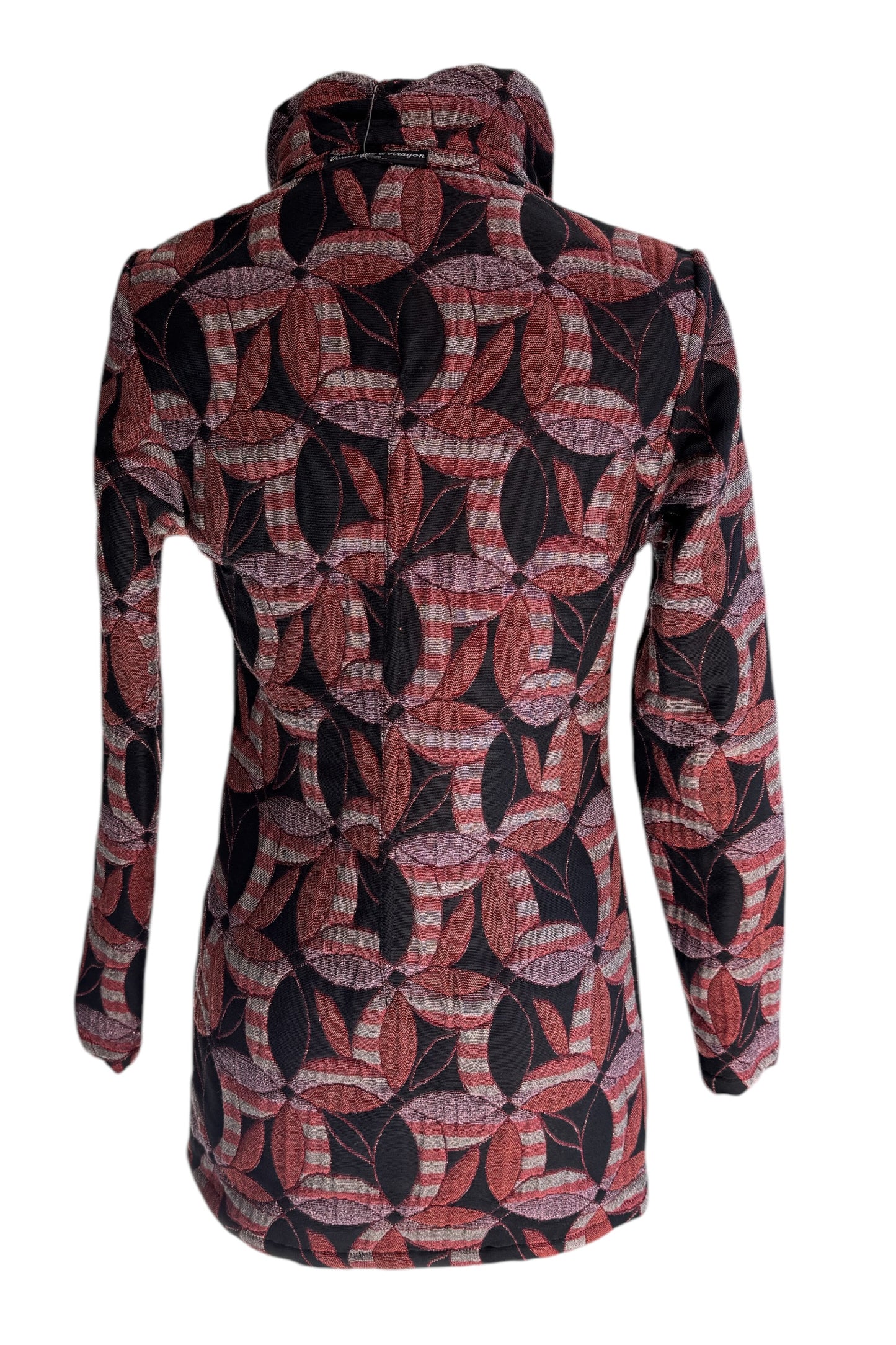 3/4 Reversible Jacket Mosaic Flowers