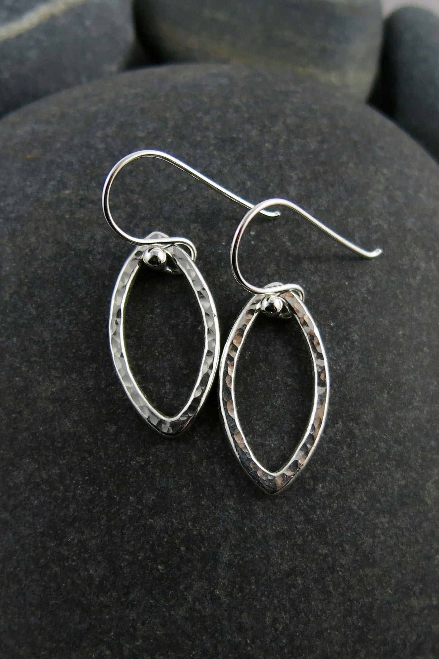 Leaf Earrings - Sterling Silver