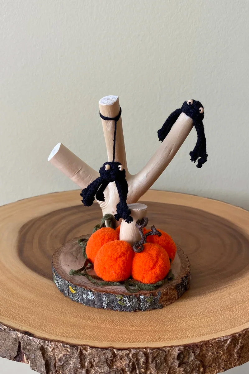 Spider and Pumpkin Ornament