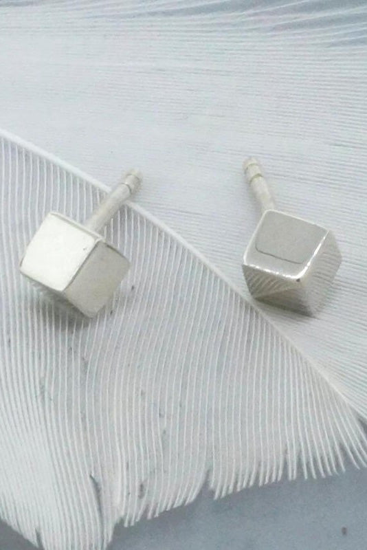 Cube Stud Earrings