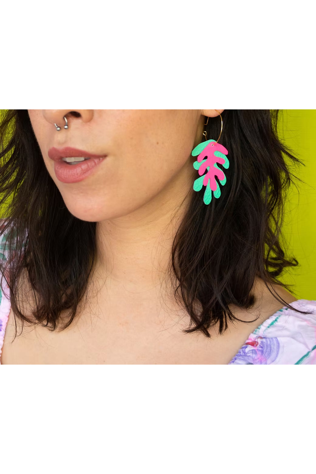Wakame Hoop Earrings