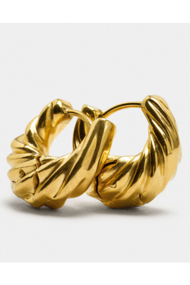 Twisted Hoop Earring | PVD 18K gold