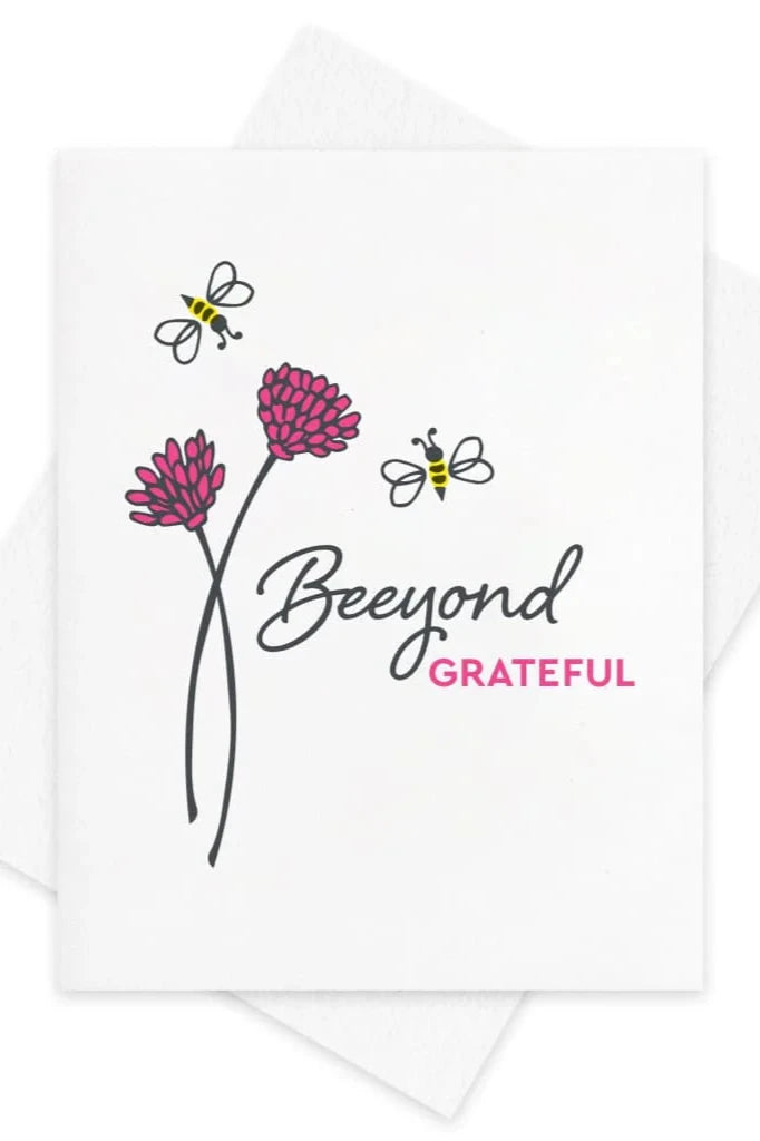 Beeyond Grateful Kiss the Paper Card