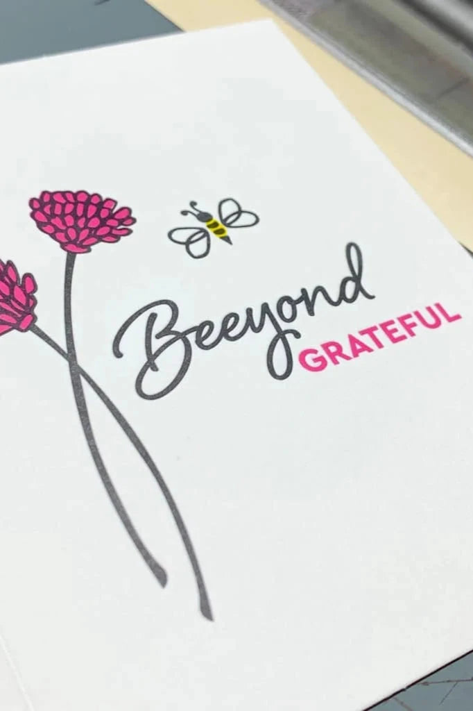 Beeyond Grateful Kiss the Paper Card
