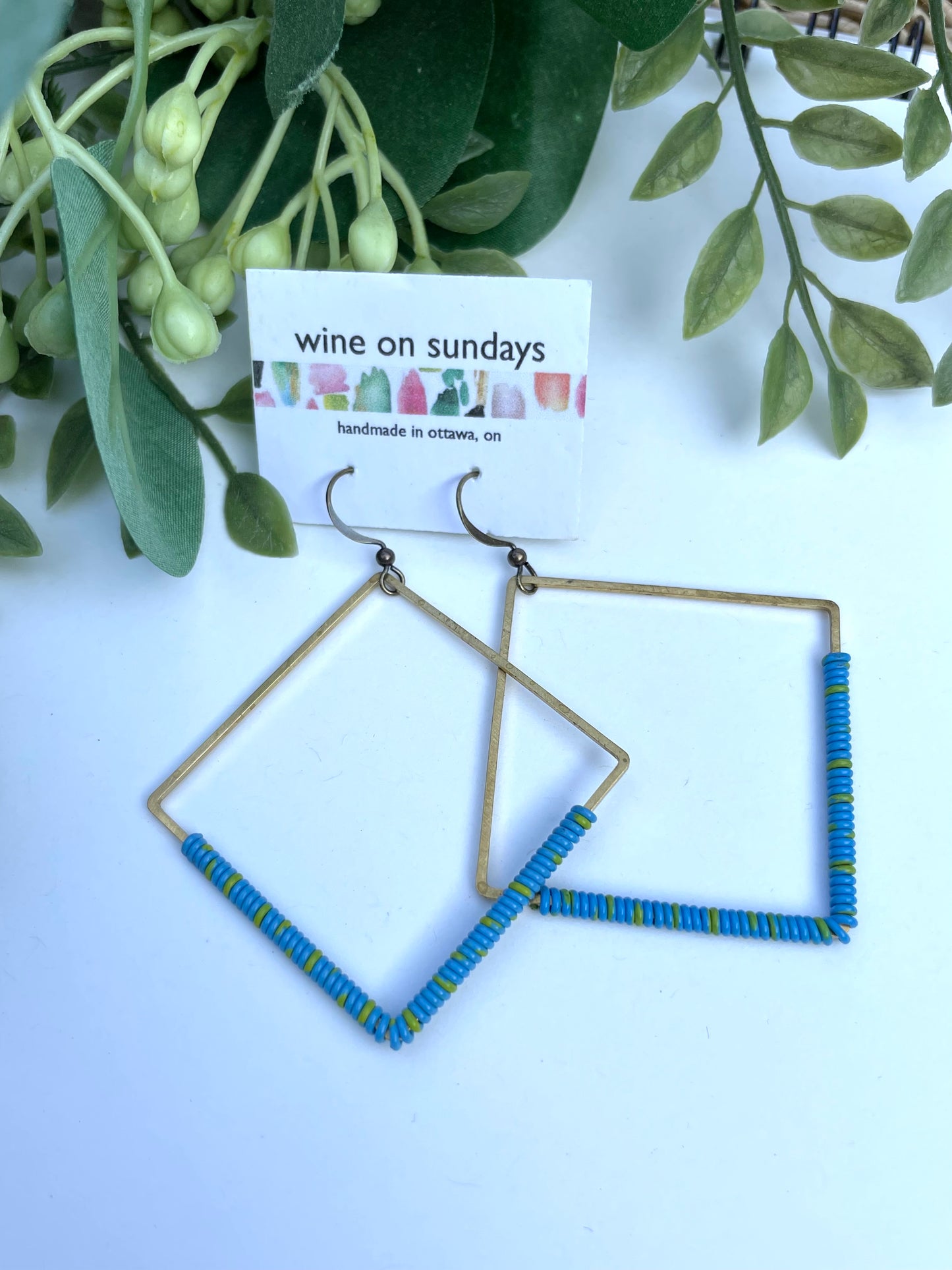 Maya Wire Wrapped Diamond Earrings