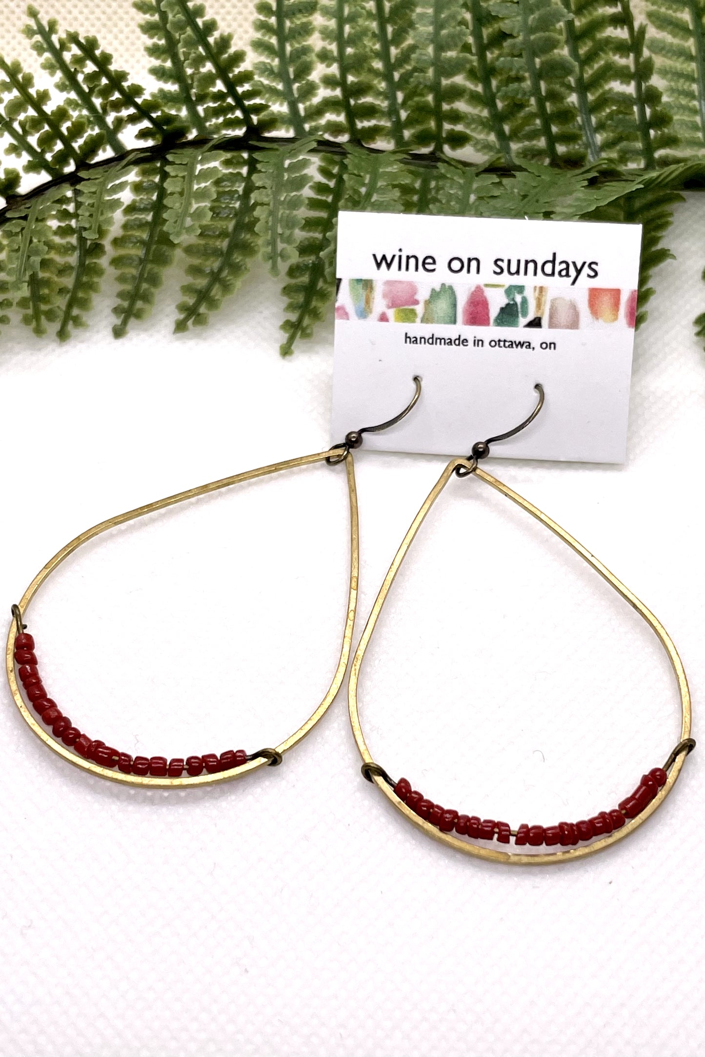 Andrea Large Beaded Teardrops