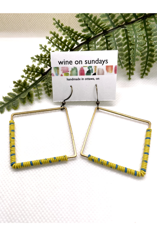 Maya Wire Wrapped Diamond Earrings