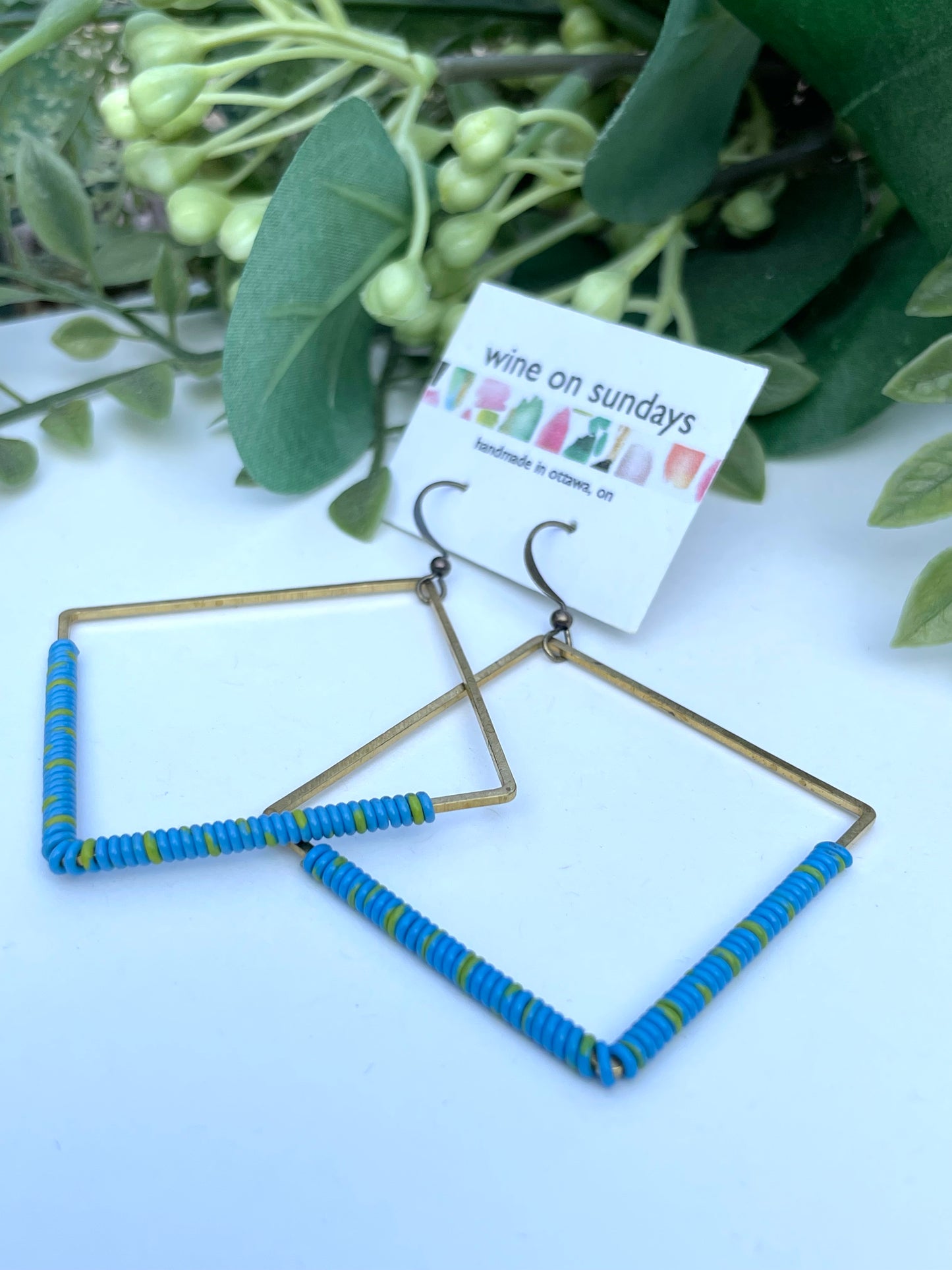 Maya Wire Wrapped Diamond Earrings