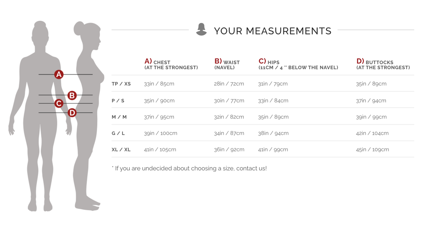 Kollontai Size Chart