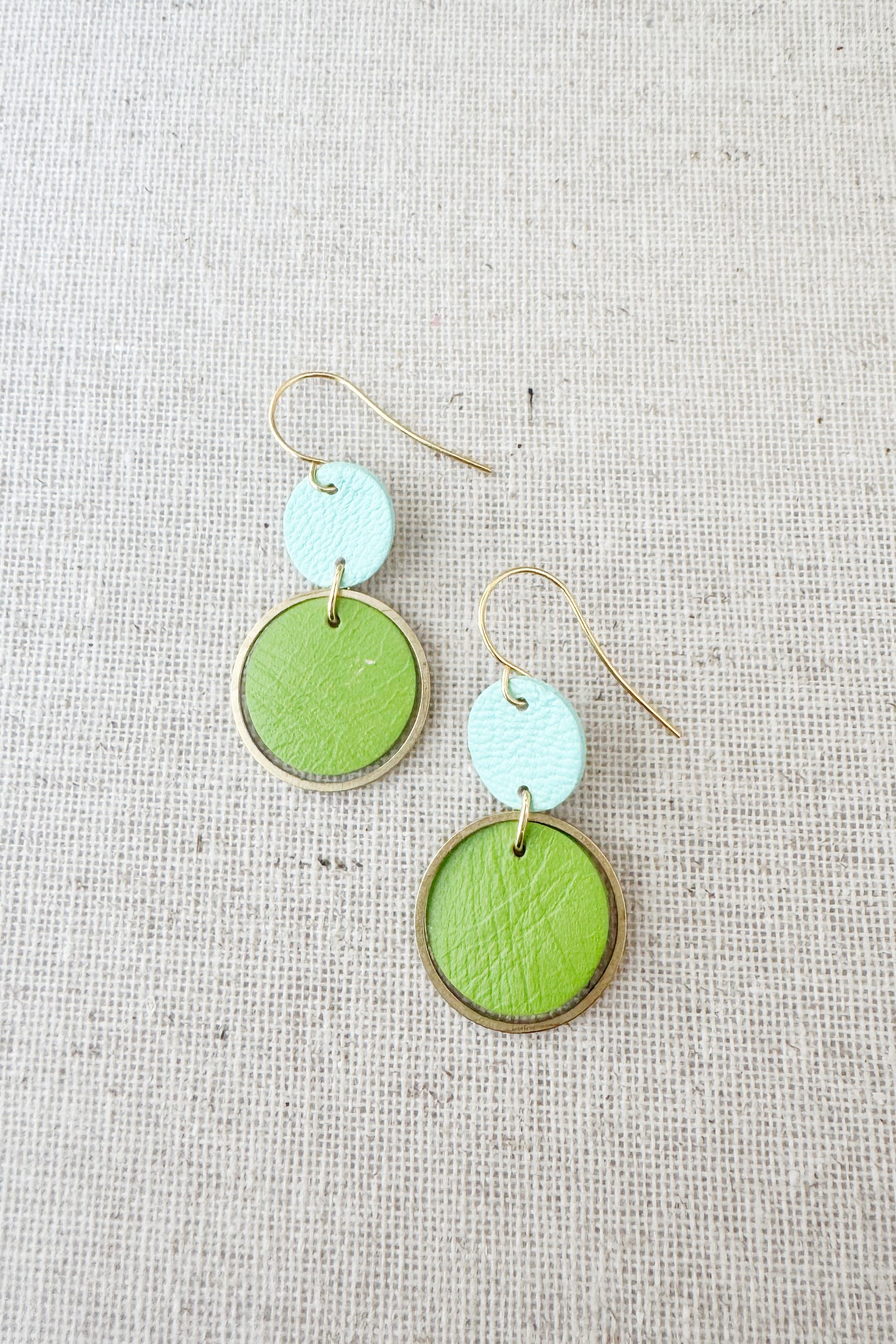 Two-Tone Orbit Earrings - several colour options