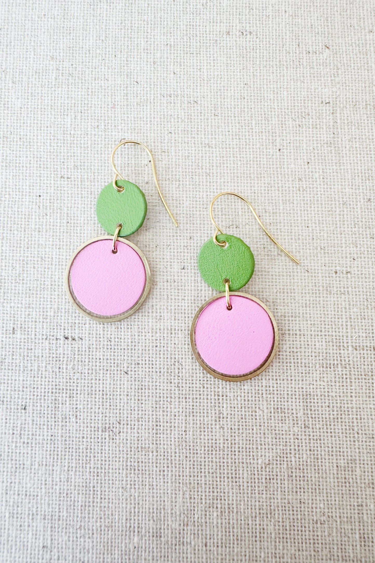 Two-Tone Orbit Earrings - several colour options