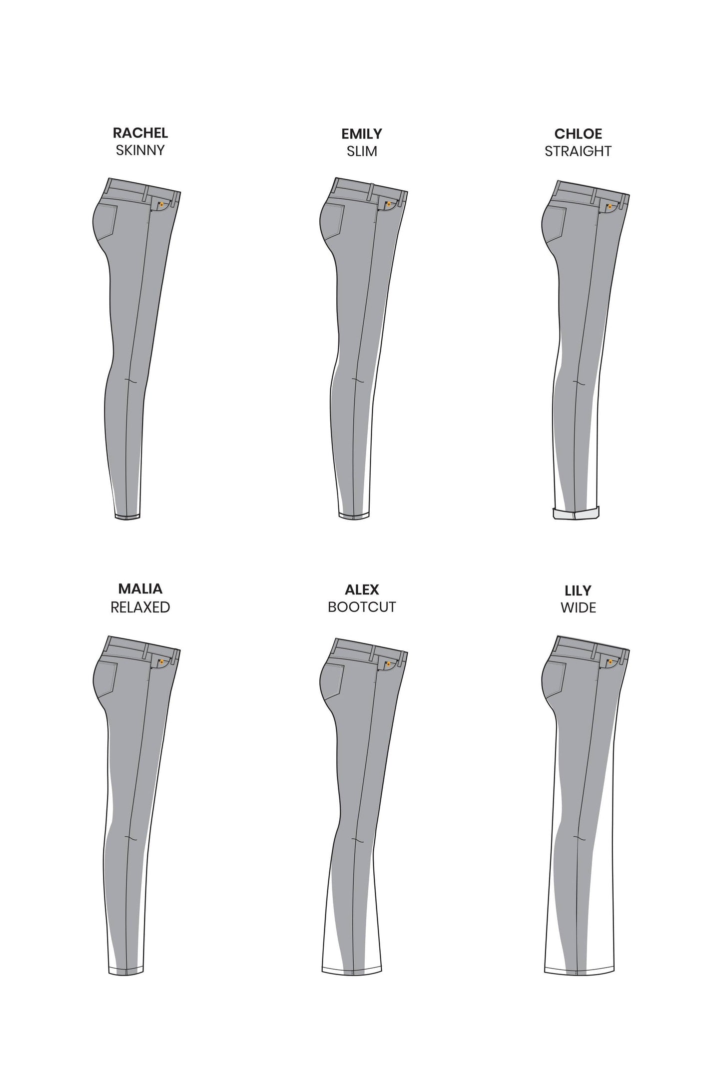 Recycled RACHEL Classic Rise Skinny Jeans