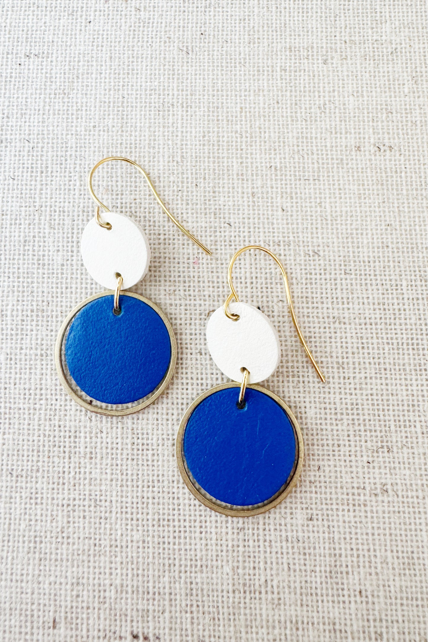 Two-Tone Orbit Earrings - several colour options