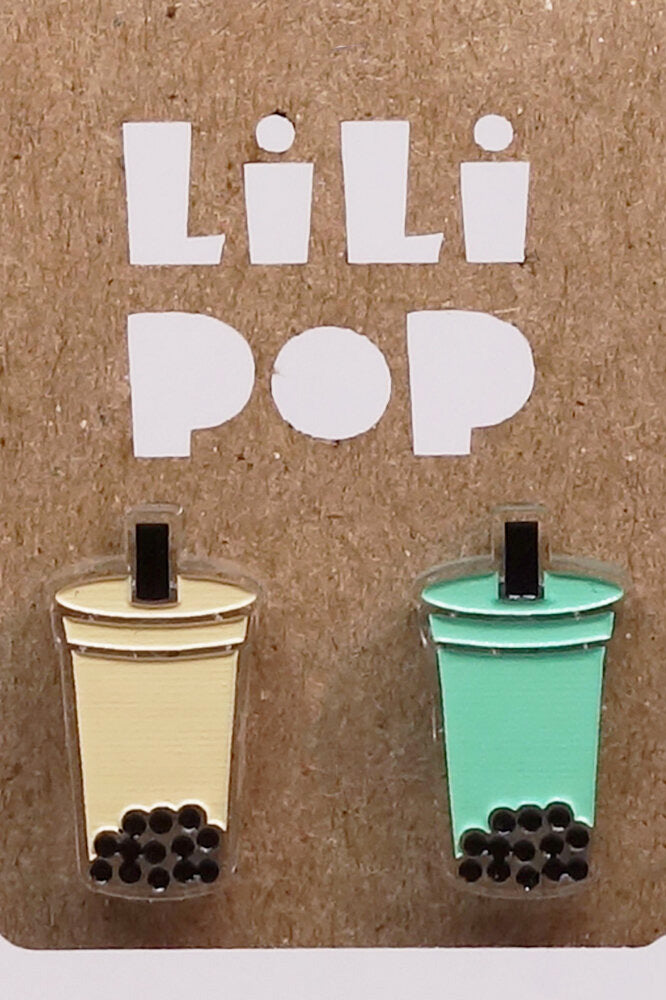 Lili0934 Bubble Tea Stud Earrings