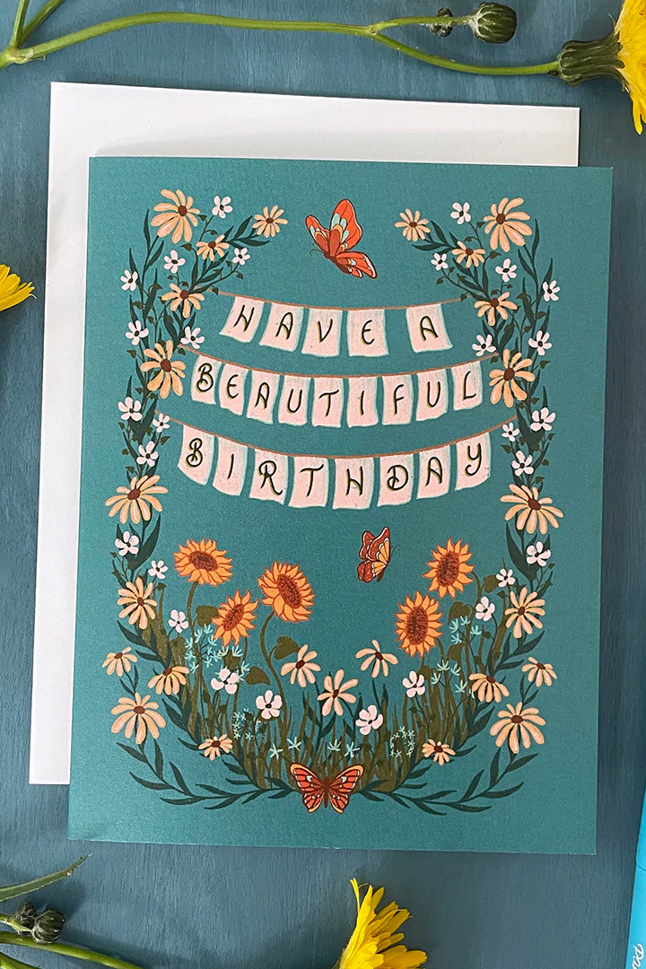 Wildflower Birthday Greeting Card