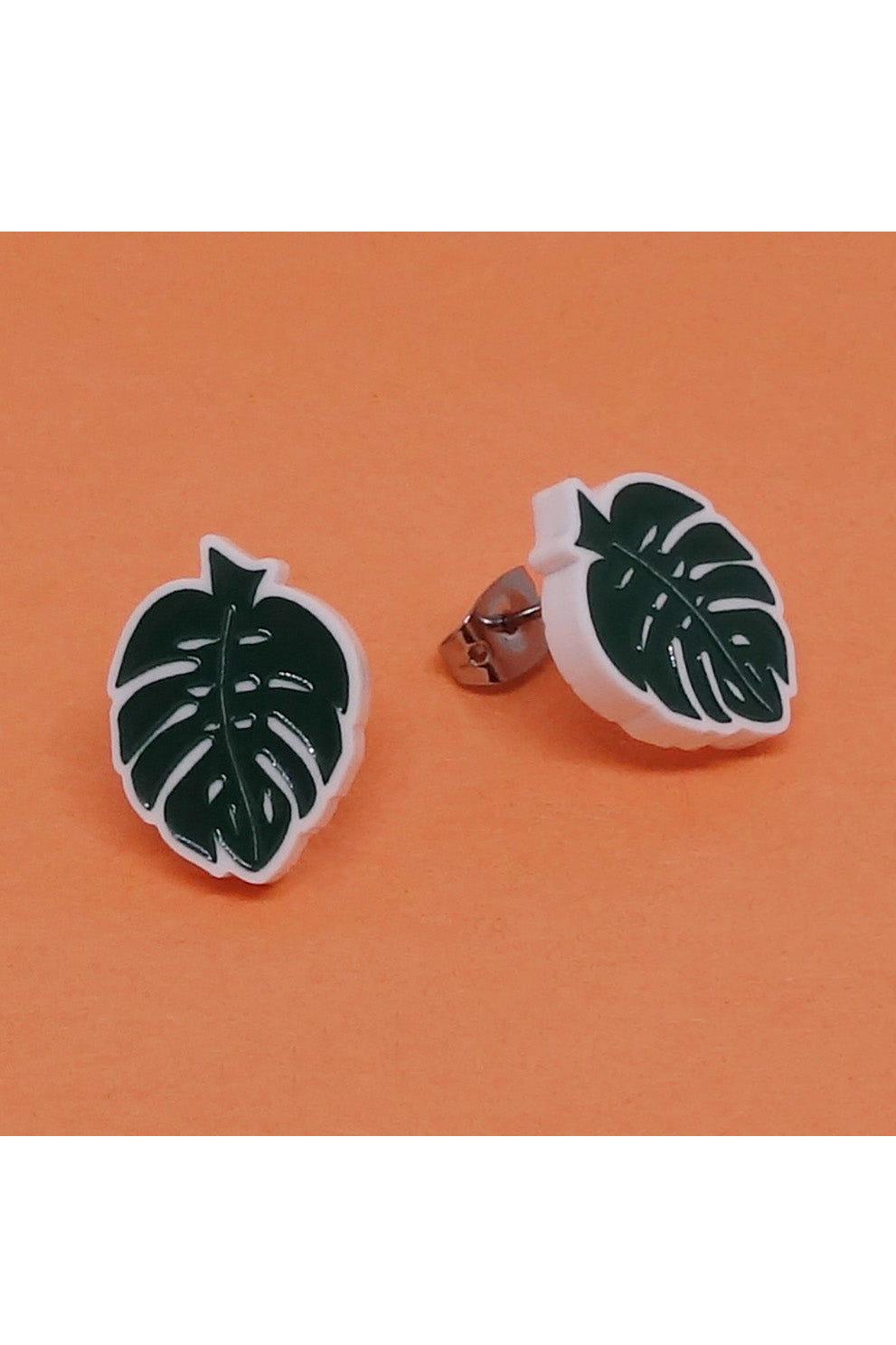 Lili0715 Monstera Leaf Earrings